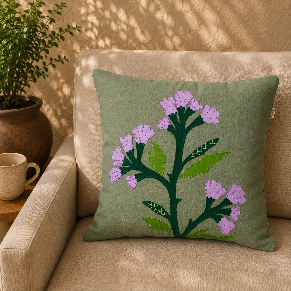 Cushion cover - Neelakurinji